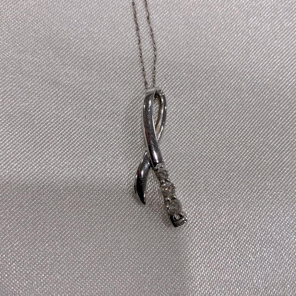 Sterling silver with diamonds